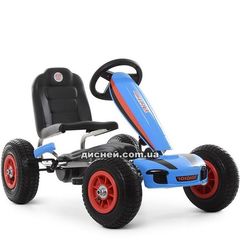 Купить Карт M 4039-4 детский, надувные колеса, синий