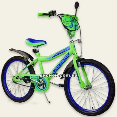 Детский велосипед 20 д. 192027, Like2bike Active, салатовый