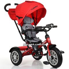 Купить Детский трехколесный велосипед M 4057-1, надувные колеса, красный