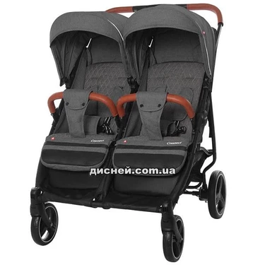 Коляска CARRELLO Connect CRL-5502 Ink Gray, для двойни, прогулочная