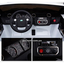 Двухместный детский электромобиль M 4063 EBLR-3, Land Rover, мягкое сиденье фото 71