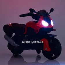 Детский мотоцикл M 4080 EL-6 BMW, мягкое сиденье, желтый фото 37