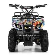 Детский квадроцикл HB-EATV 800N-NEW8 V3, надувные колеса, граффити фото 14