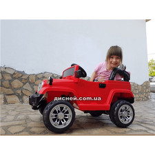 Детский электромобиль T-7838 RED Jeep, красный фото 41