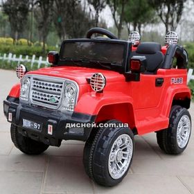 Детский электромобиль T-7838 RED Jeep, красный