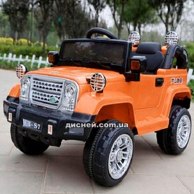 Купить Детский электромобиль T-7838 ORANGE Jeep, оранжевый