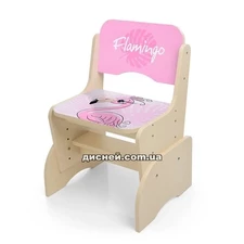 Детская парта W 2071-74-1 со стульчиком, Flamingo , бежевая купить