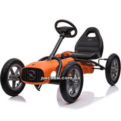 Купить Карт M 4119-7 детский, надувные колеса, оранжевый