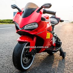 Детский мотоцикл M 4104 EL-3, EVA колеса, красный