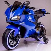 Детский мотоцикл M 4104 EL-4, EVA колеса, синий