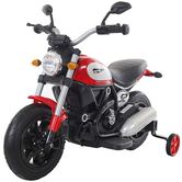 Детский мотоцикл T-7226 AIR WHEEL RED, надувные колеса, красный