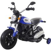 Детский мотоцикл T-7226 AIR WHEEL BLUE, надувные колеса, синий