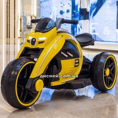 Детский мотоцикл M 4134 A-6, надувные колеса, желтый