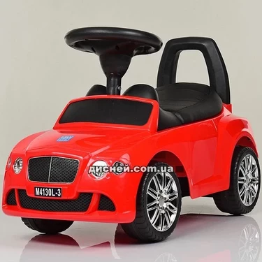 Детская каталка-толокар M 4130 L-3, Bentley, мягкое сиденье