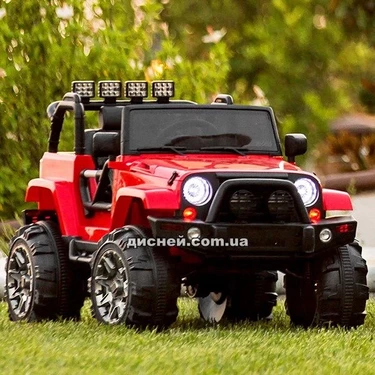 Детский электромобиль M 4148 EBLR-3 Jeep, кожаное сиденье