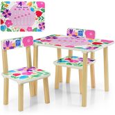 Детский столик 507-41 Цветочки, со стульчиками