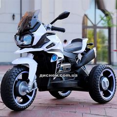 Купить Детский мотоцикл M 4117 EL-1, кожаное сиденье, белый