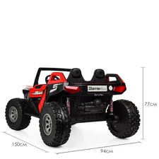 Детский электромобиль M 4170 EBLR-3 Buggy, 4 мотора, красный фото 11
