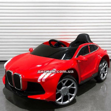 Детский электромобиль T-7649 EVA RED BMW, мягкие колеса фото 37