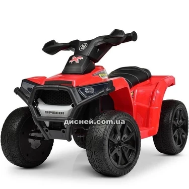 Детский квадроцикл M 4207 EL-3, мягкие колеса, красный
