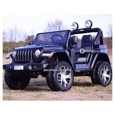 Детский электромобиль M 4176 EBLR-2, Jeep Wrangler, кожаное сиденье фото 14