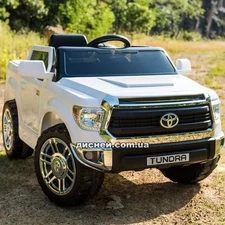 Детский электромобиль JJ 2125 EBLR-1, Toyota Tundra, белый фото 2