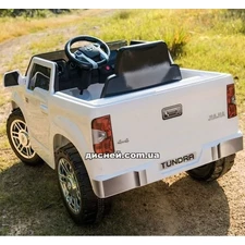 Детский электромобиль JJ 2125 EBLR-1, Toyota Tundra, белый фото 14