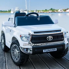 Детский электромобиль JJ 2125 EBLR-1, Toyota Tundra, белый фото 37