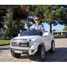 Детский электромобиль JJ 2125 EBLR-1, Toyota Tundra, белый фото 41