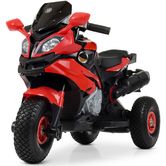 Детский мотоцикл M 4188 AL-3, надувные колеса, красный