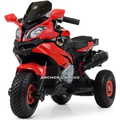 Детский мотоцикл M 4188 AL-3, надувные колеса, красный