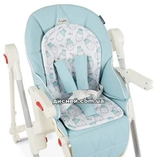 Стульчик ME 1037 CRYSTAL Milk Sky Blue, для кормления, голубой фото 41