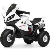 Детский мотоцикл M 4216 AL-1, надувные колеса, белый