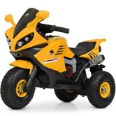 Детский мотоцикл M 4216 AL-6, надувные колеса, желтый