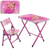 Детский столик A19-BB, Barbie, со стульчиком