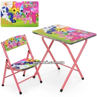 Детский столик A19-LP, со стульчиком, Little Pony