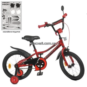 Детский велосипед PROF1 16д. Y16221, Prime, красный