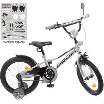Детский велосипед PROF1 16д. Y16222, Prime, металлик