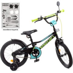 Купить Детский велосипед PROF1 16д. Y16224, Prime, черный матовый
