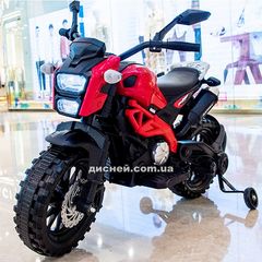 Купить Детский мотоцикл M 4267 EL-3, мягкие колеса, красный