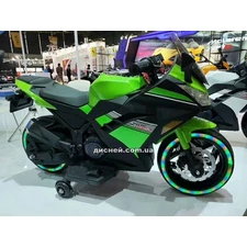Детский мотоцикл M 4268 L-5 Kawasaki, кожаное сиденье фото 37