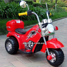 Детский мотоцикл T-7230 RED, на аккумуляторе, красный фото 14