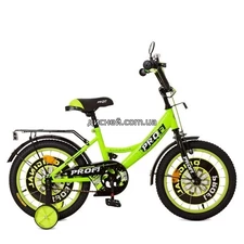 Детский велосипед PROF1 14д. XD1442 Original boy, салатово-черный фото 14