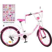 Детский велосипед PROF1 20д. XD2014, Princess, бело-малиновый