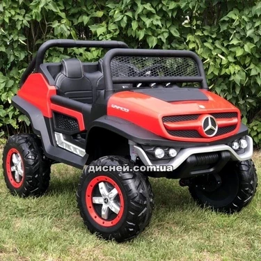Детский электромобиль M 4133 EBLR-3 (24V), кожаное сиденье, красный