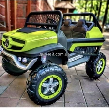 Детский электромобиль M 4133 EBLR-5 (24V), кожаное сиденье, зеленый купить