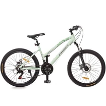 Спортивный велосипед 24д. G24AIRY A24.1, бело-зеленый
