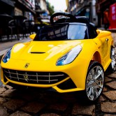 Детский электромобиль FL1078 EVA YELLOW Ferrari, желтый