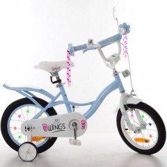 Купить Велосипед детский PROF1 14д. SY14196 Angel Wings, голубой