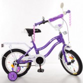 Велосипед детский PROF1 14д. XD1493, Star, фиолетовый